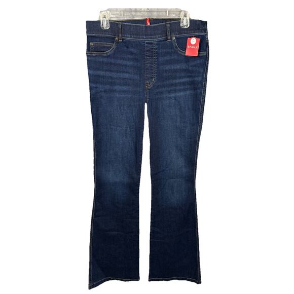 Spanx Flare Jeans Women's Large 32x32 Midnight Shade - 20327R (NWT) - Picture 1 of 9